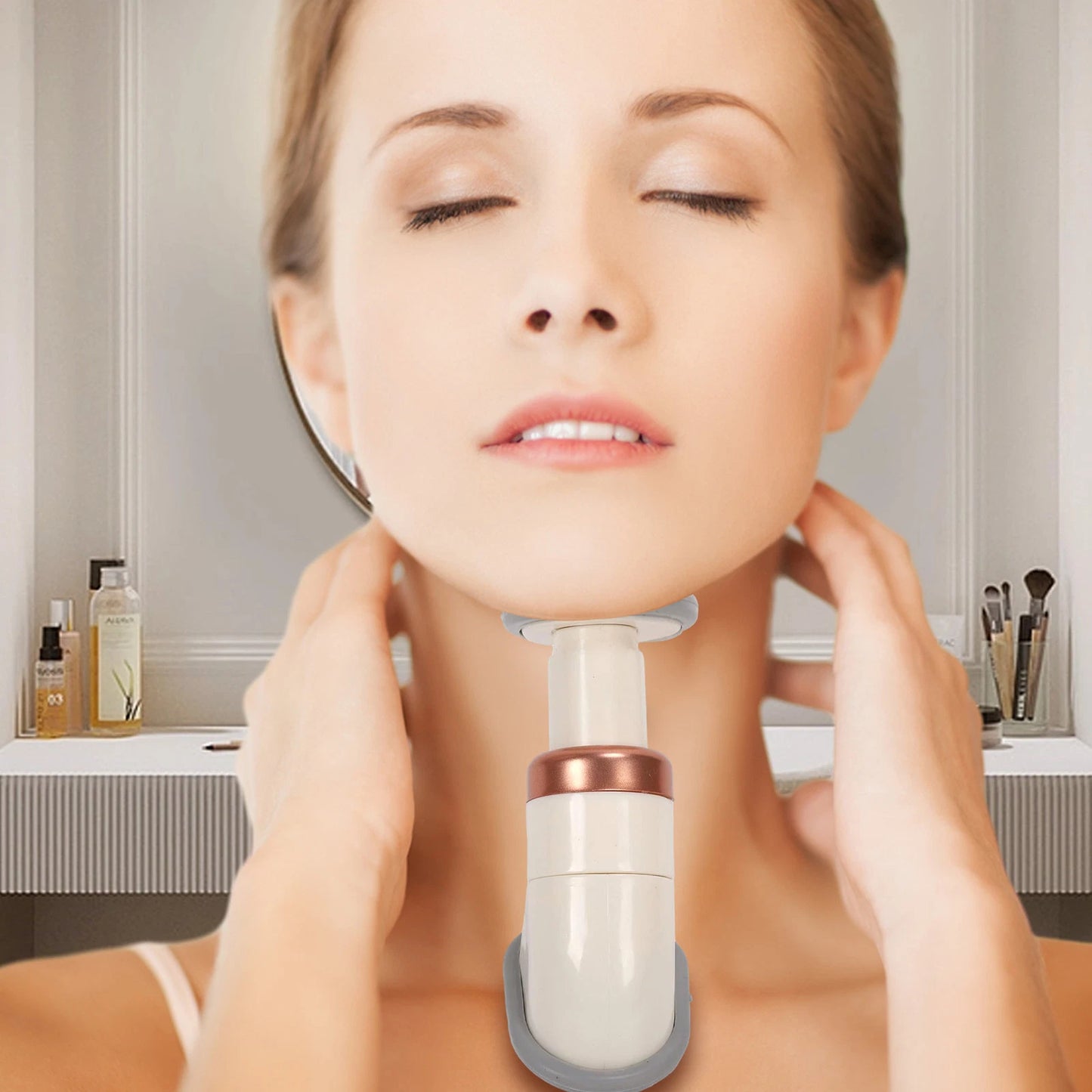 Neckline Slimmer™ たった1日2分で、二重あごとサヨナラ! 自宅で簡単ケア・3段階の強度・初心者から上級者までOK!