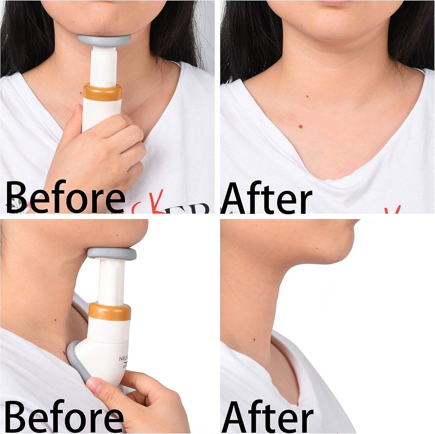 Neckline Slimmer™ たった1日2分で、二重あごとサヨナラ! 自宅で簡単ケア・3段階の強度・初心者から上級者までOK!